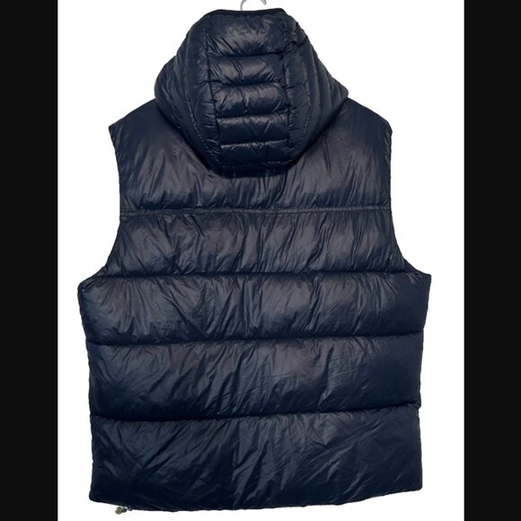 NWT PAJAR Ryan Puffer Hooded Vest Thinsulate Ribbed Navy Blue Packable Coat Zip - Picture 3 of 10